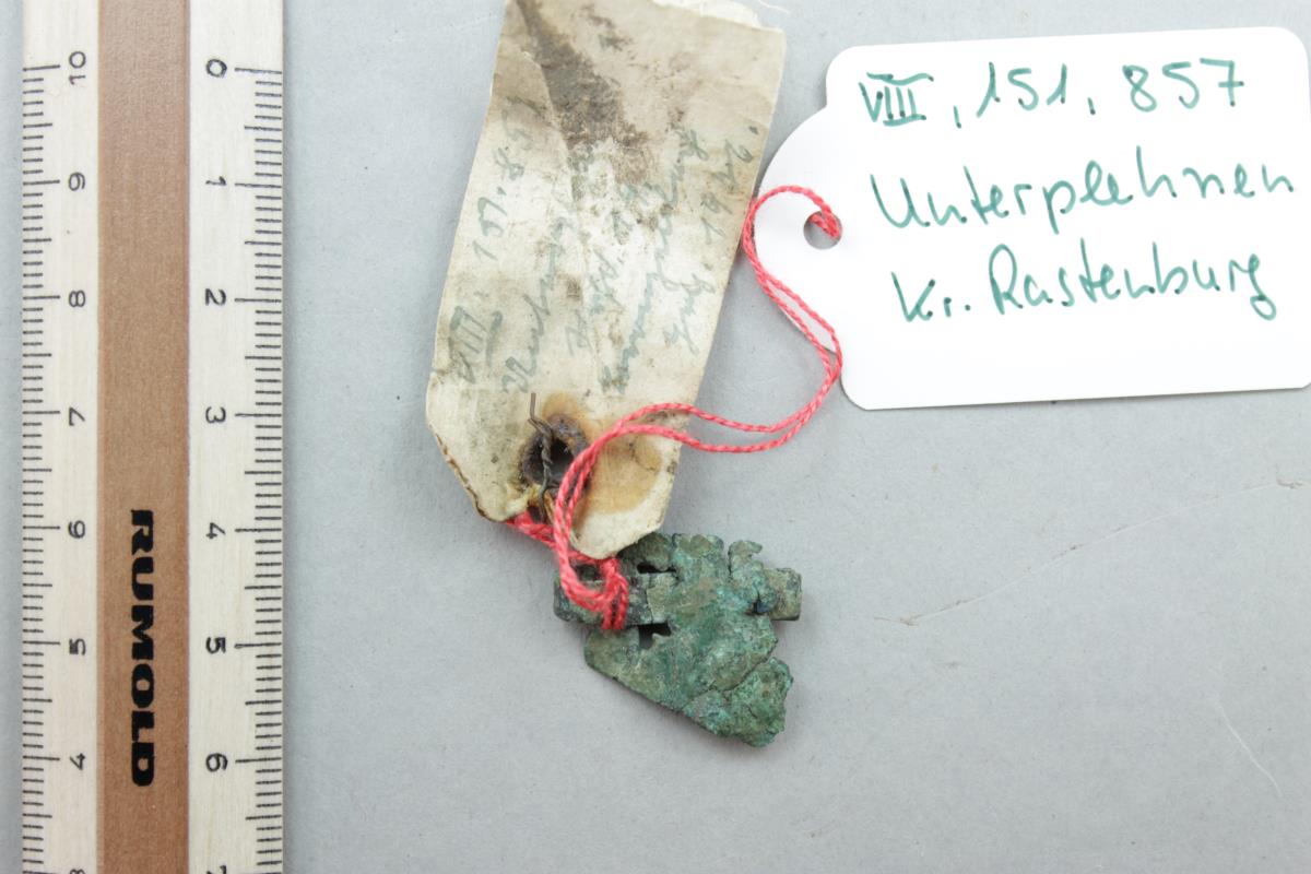 Bronzenes Klapperblechfragment
