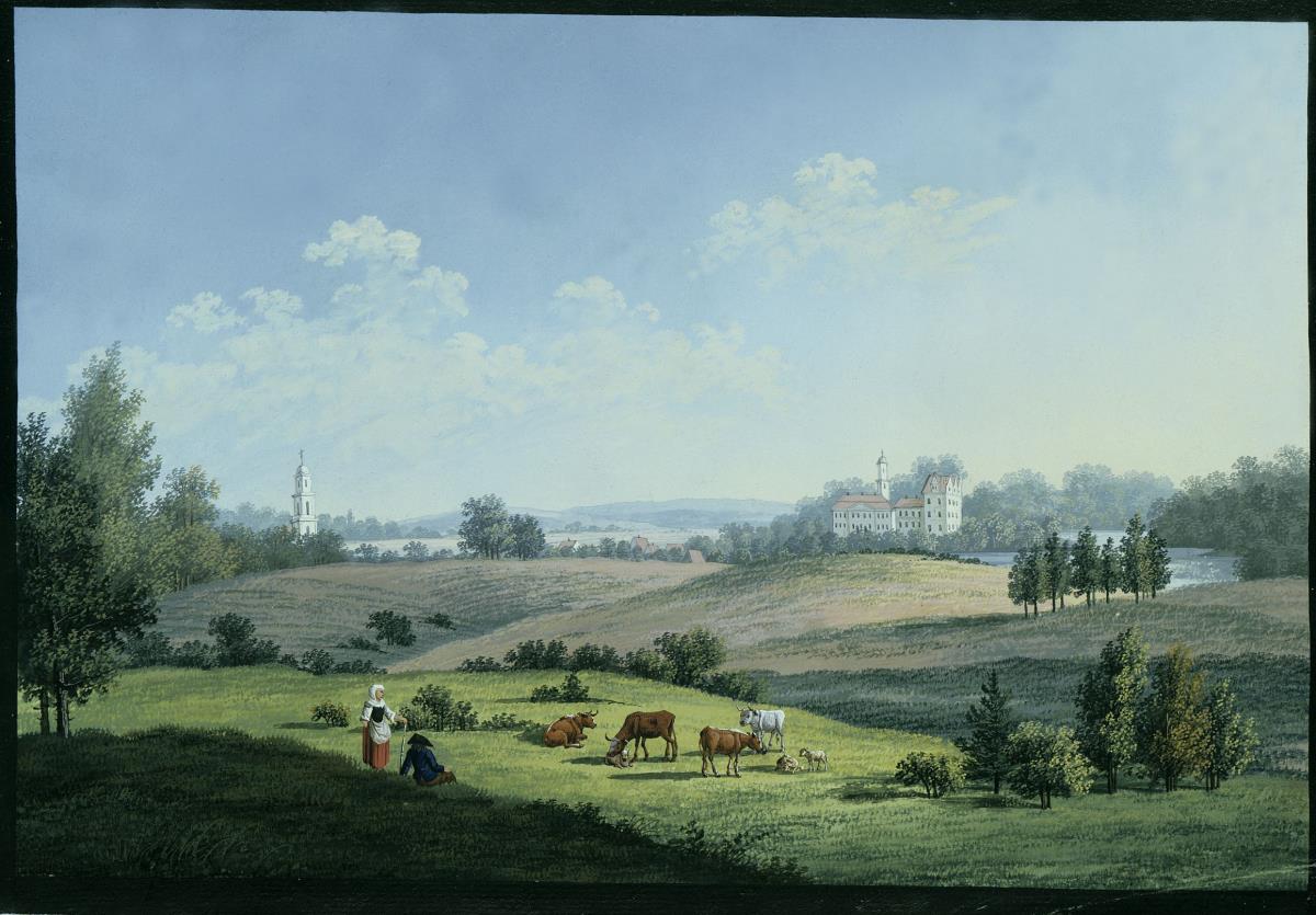 Boitzenburg (Uckermark). Ansicht von Boitzenburg aus der Entfernung