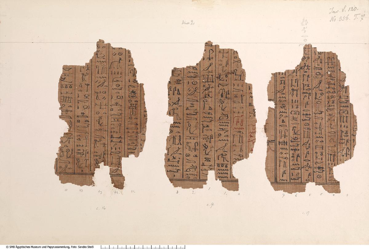 Hieratischer Papyrus mit dem Totenbuch der Ta-iri-Neith