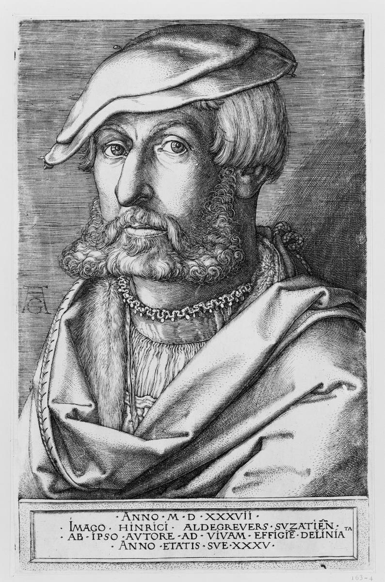 Selbstporträt Heinrich Aldegrevers