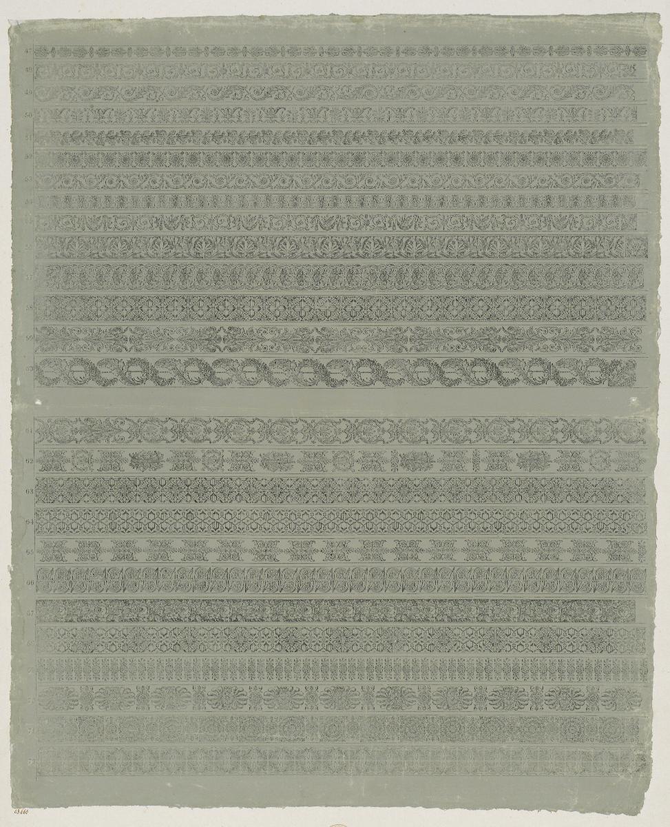 Lithografiertes Papier (Zierbänder)
