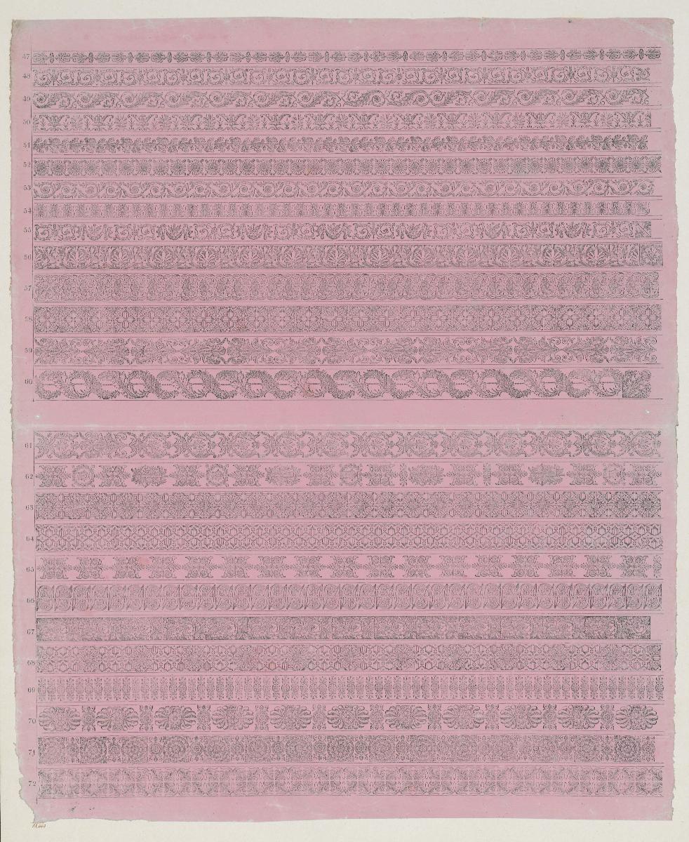 Lithografiertes Papier (Zierbänder)