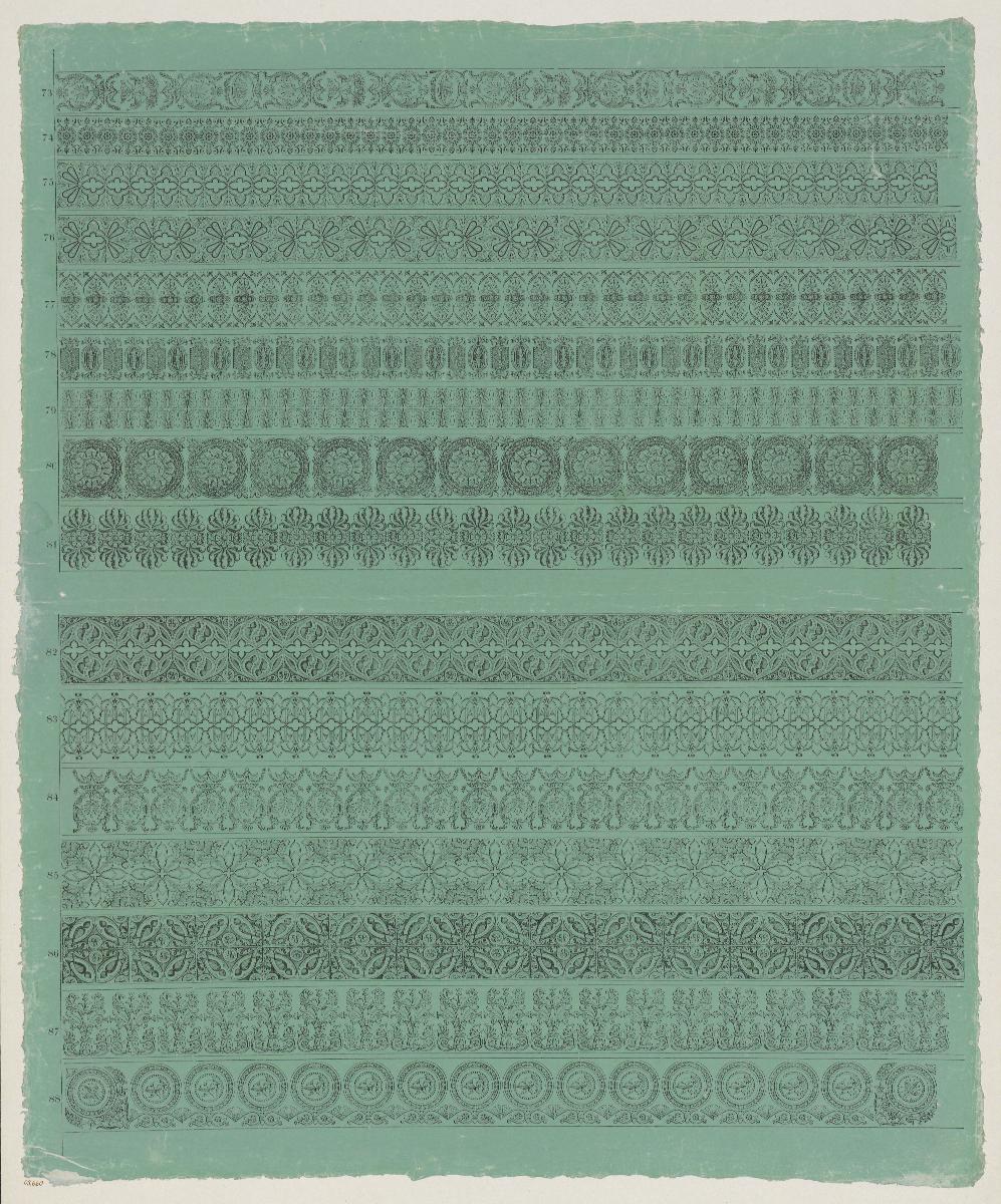 Lithografiertes Papier (Zierbänder)