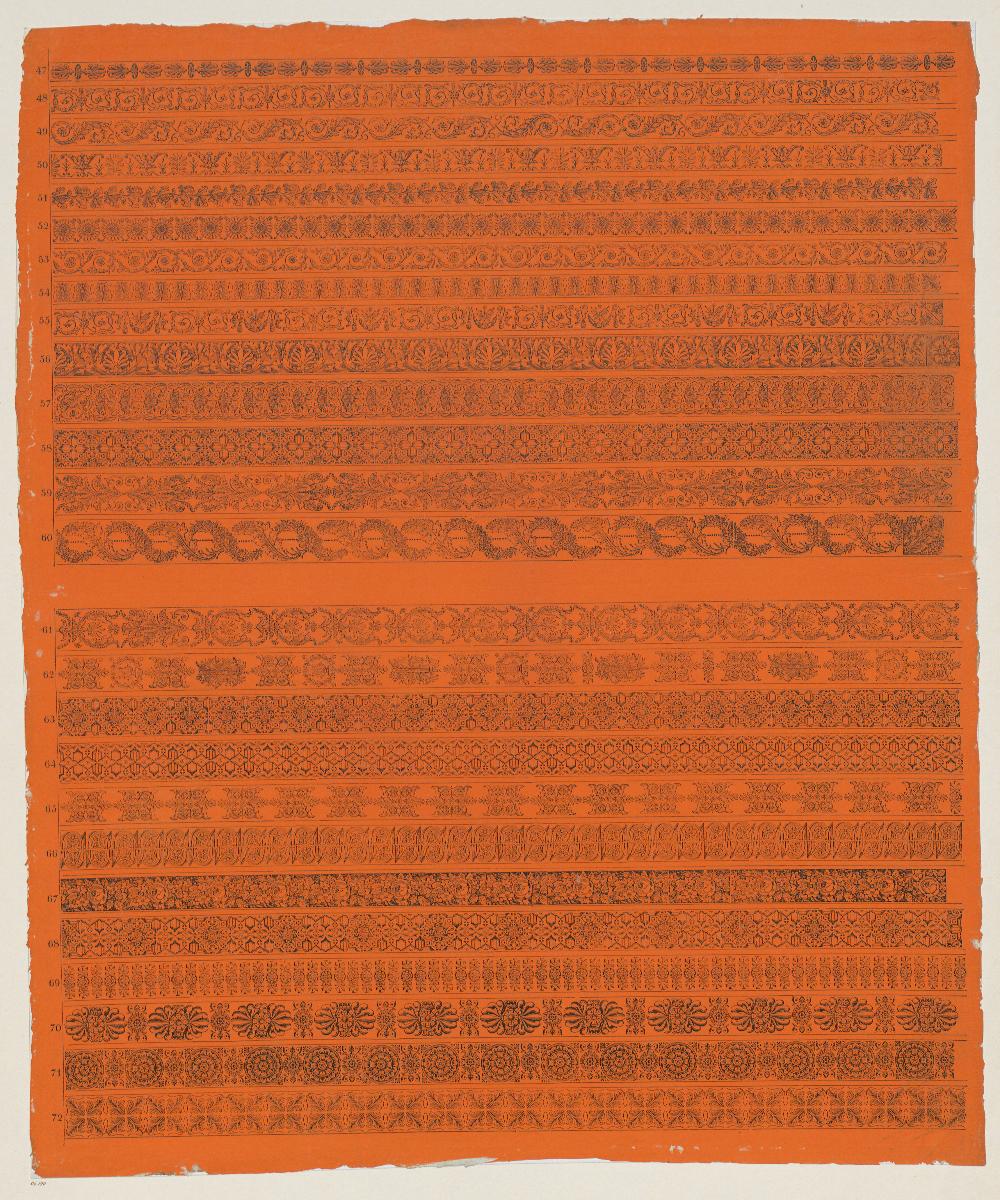Lithografiertes Papier (Zierbänder)