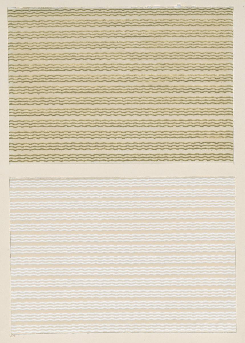 Walzendruckpapier (Streifenmuster in zwei Farbvarianten)