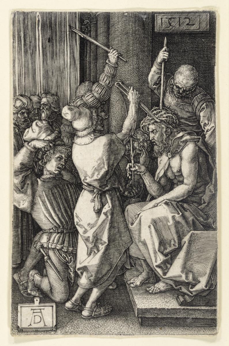 Christi Dornenkrönung (Kupferstich-Passion)