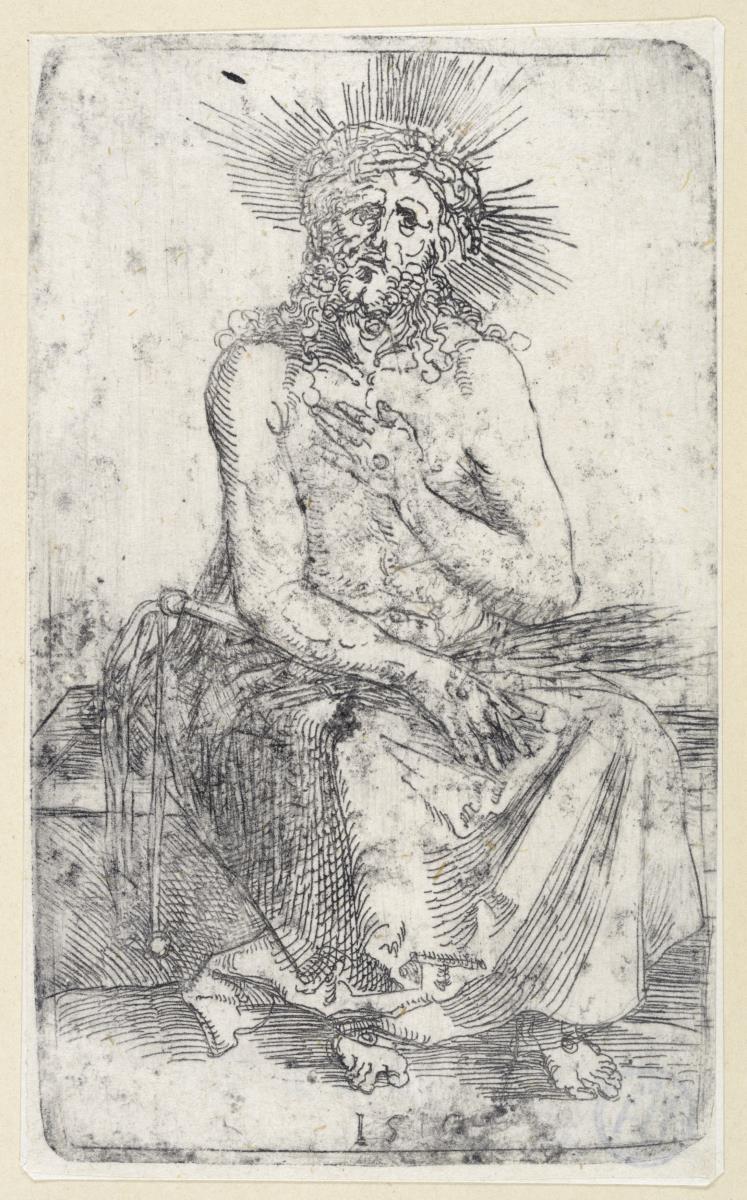 Der Schmerzensmann sitzend
