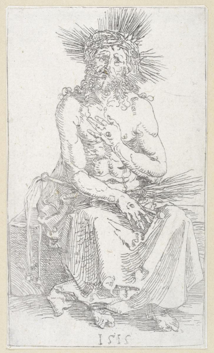 Der Schmerzensmann sitzend