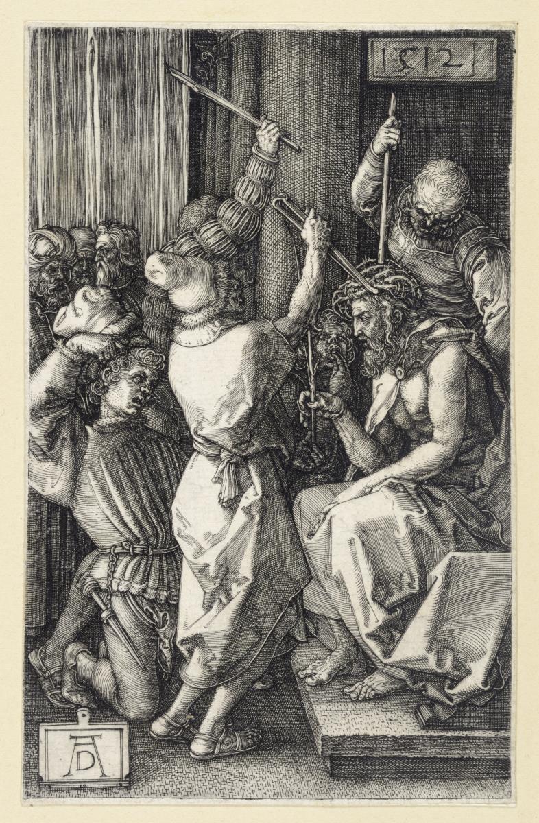 Christi Dornenkrönung (Kupferstich-Passion)