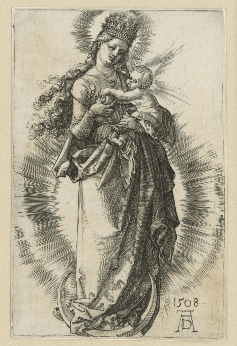 Maria auf der Mondsichel mit Sternenkrone