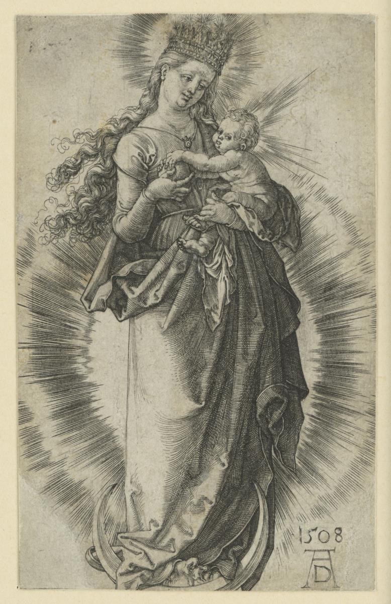 Maria auf der Mondsichel mit Sternenkrone