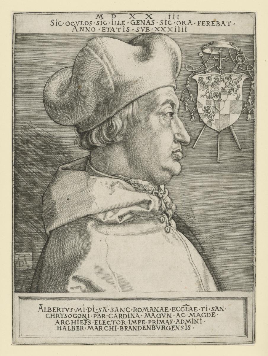 Porträt des Kardinals Albrecht von Brandenburg (Der große Kardinal)