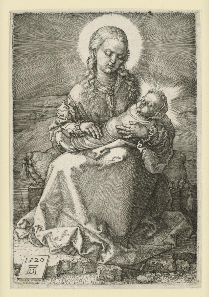 Maria mit dem gewickelten Kind