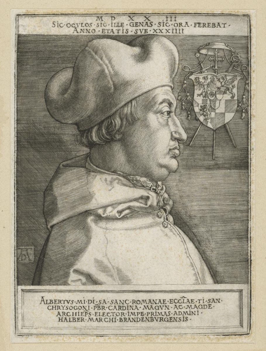 Porträt des Kardinals Albrecht von Brandenburg