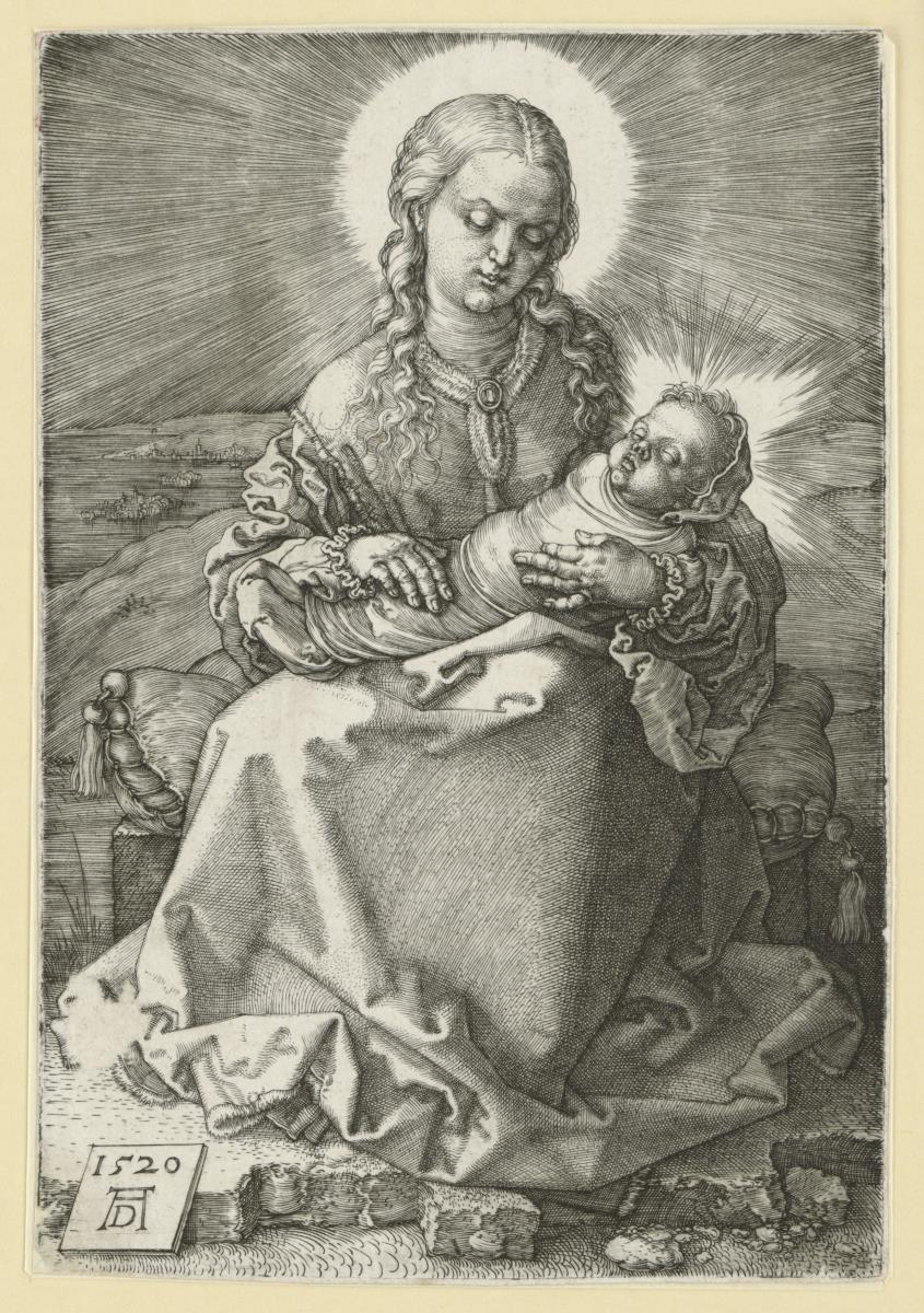 Maria mit dem gewickelten Kind
