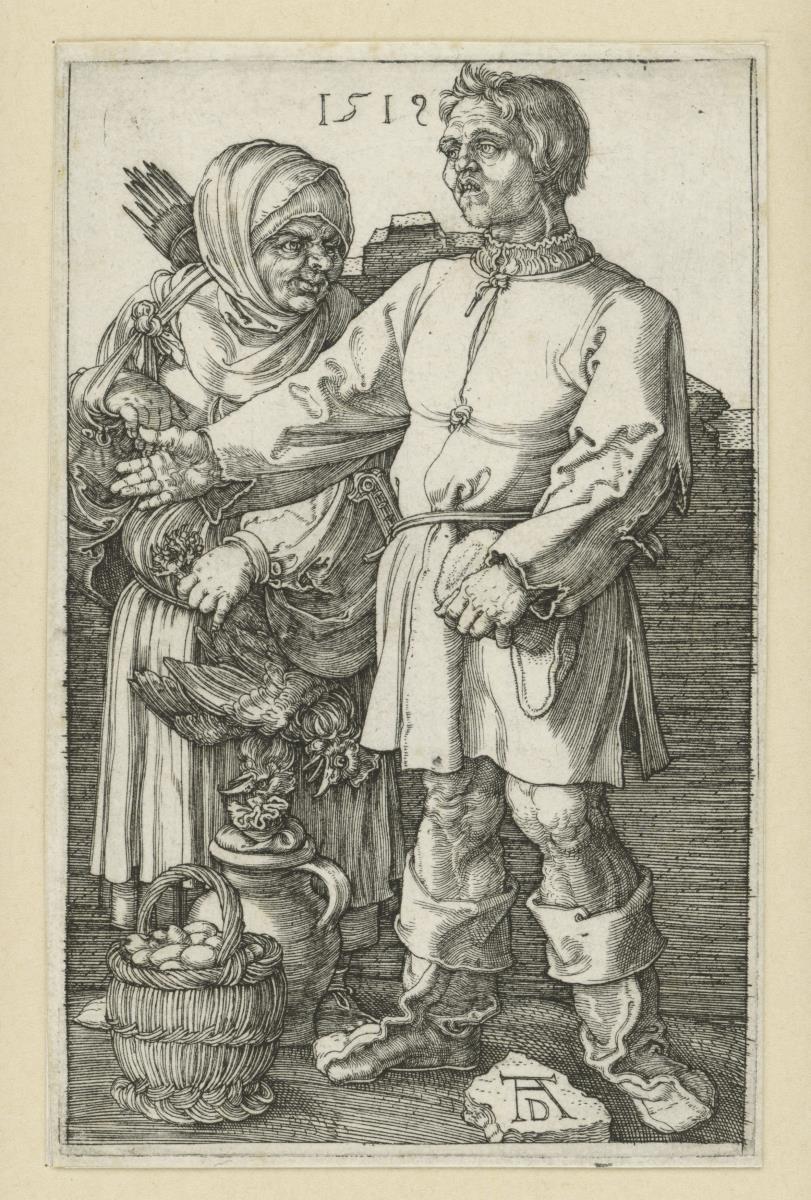 Das Bauernpaar auf dem Markt