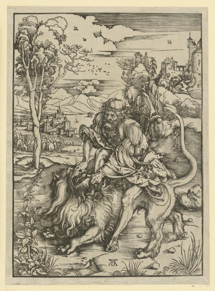 Samson tötet den Löwen