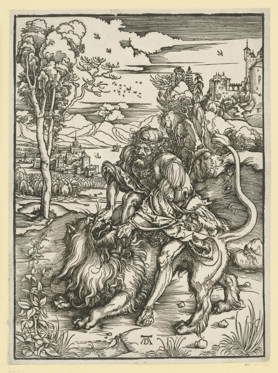 Samson tötet den Löwen