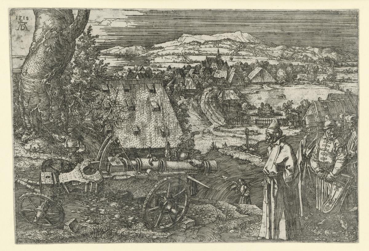 Landschaft mit Kanone