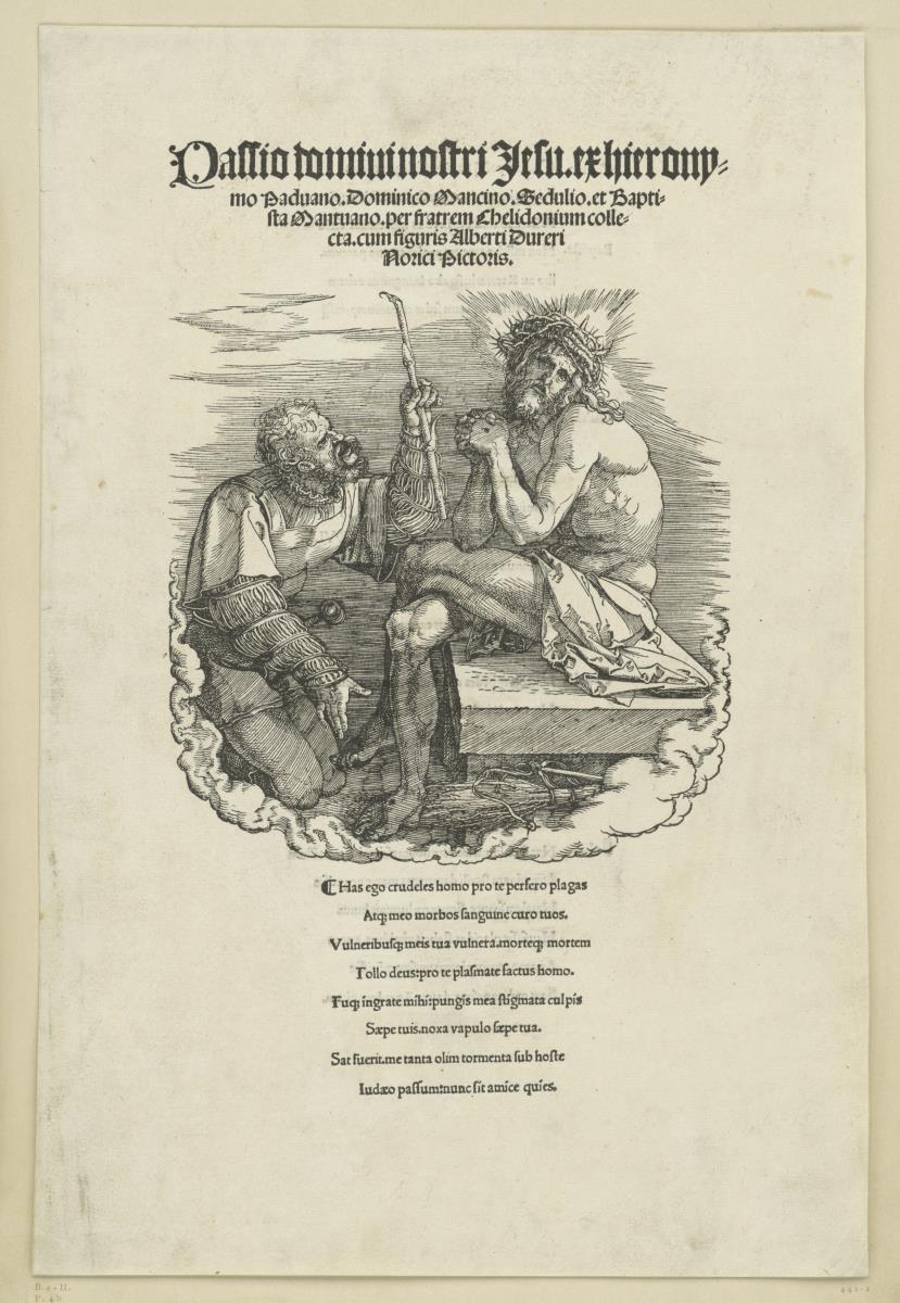 Titelblatt mit dem Schmerzensmann (Große Passion)