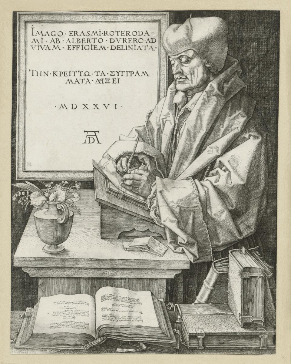 Porträt des Erasmus von Rotterdam
