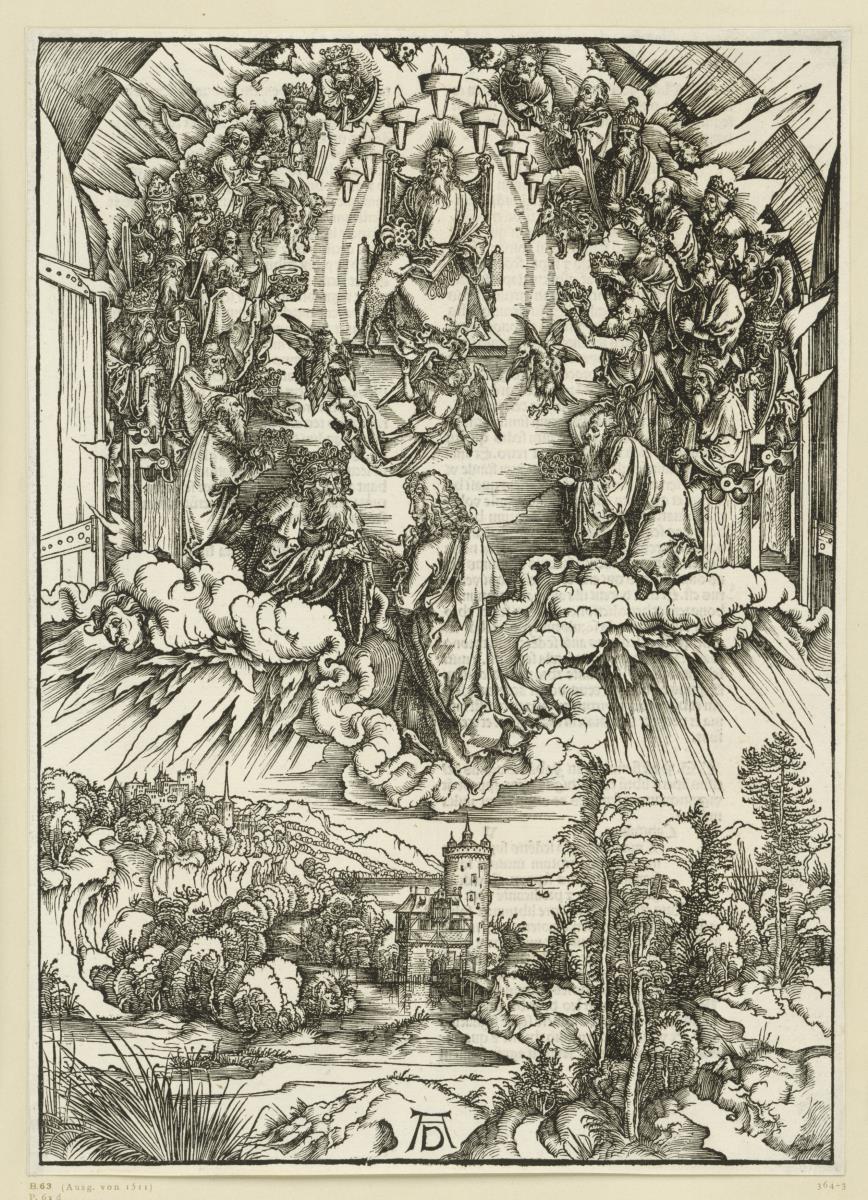 Johannes vor Gott und den Ältesten (Apokalypse)