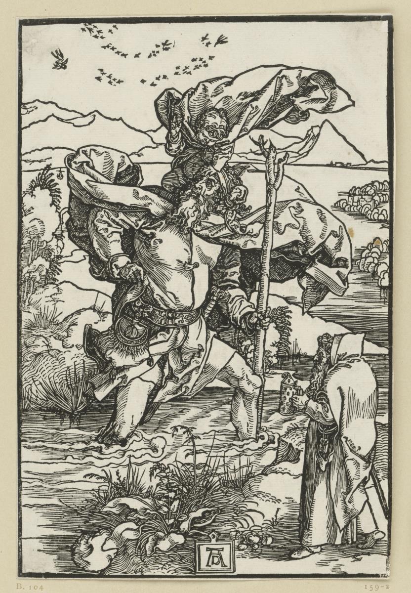 Heiliger Christophorus mit dem Vogelzug