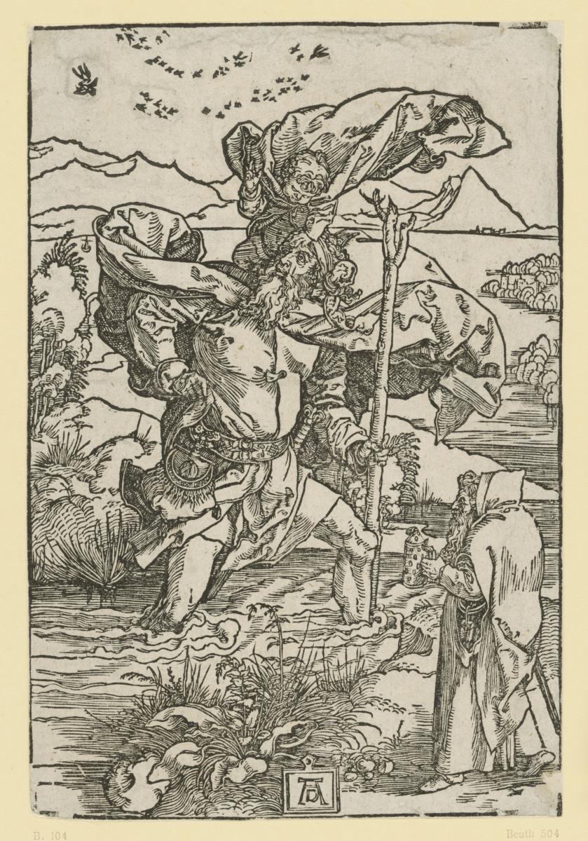 Heiliger Christophorus mit dem Vogelzug