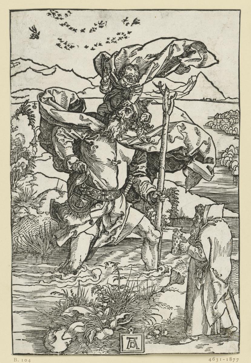 Heiliger Christophorus mit dem Vogelzug