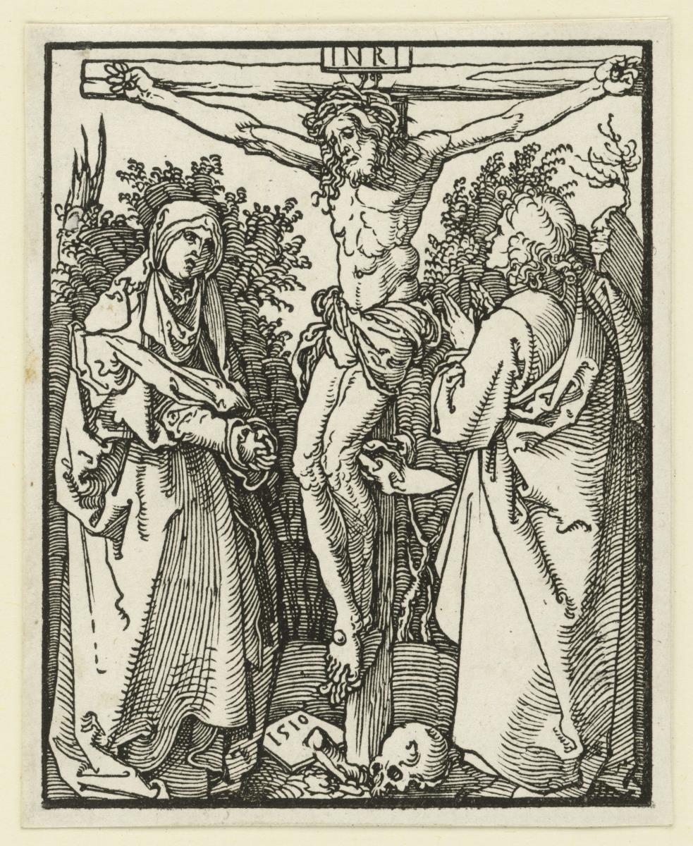 Christus am Kreuz mit Maria und Johannes
