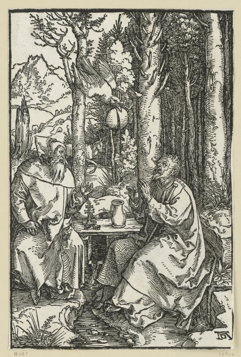 Die heiligen Einsiedler Antonius und Paulus