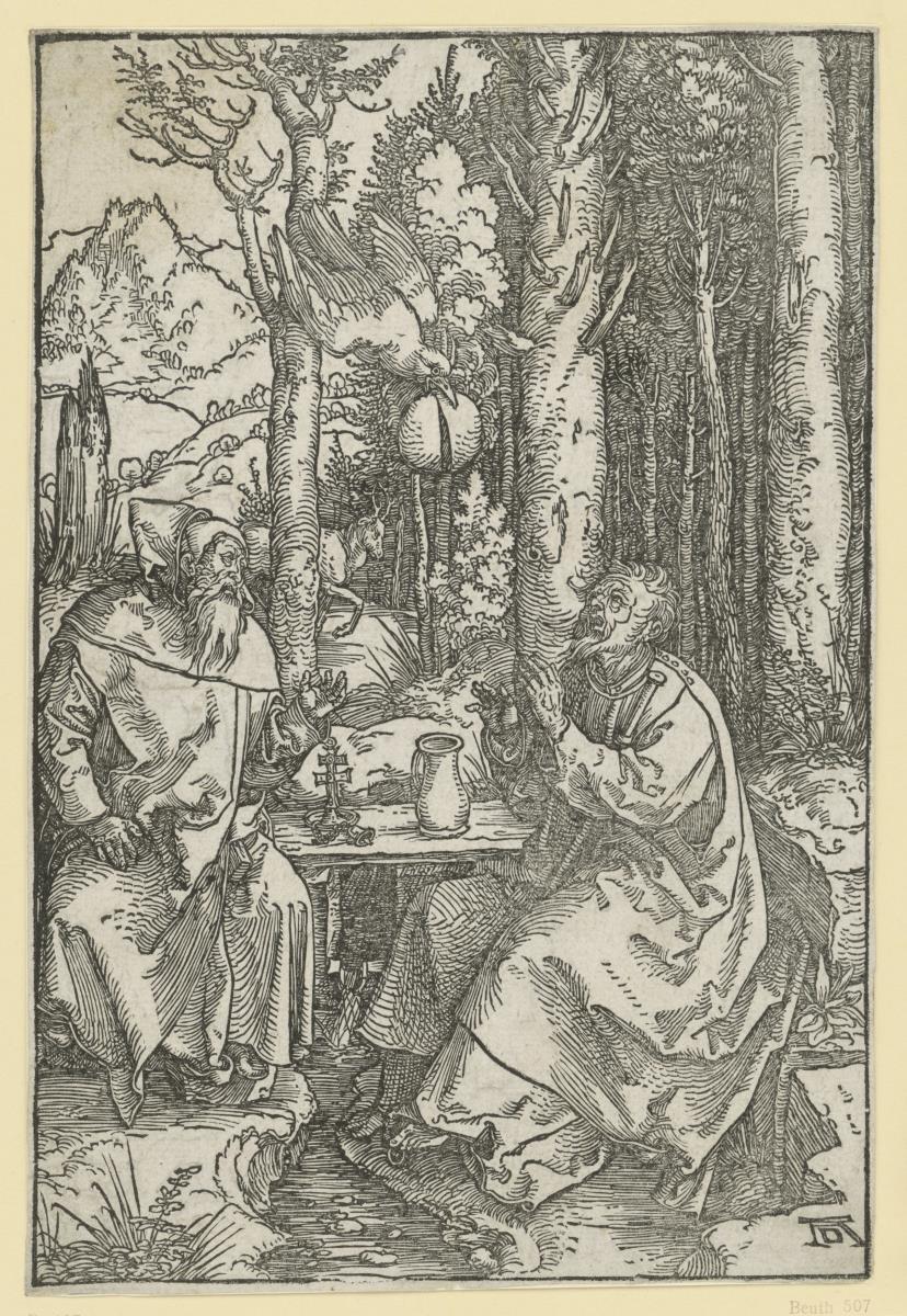 Die heiligen Einsiedler Antonius und Paulus