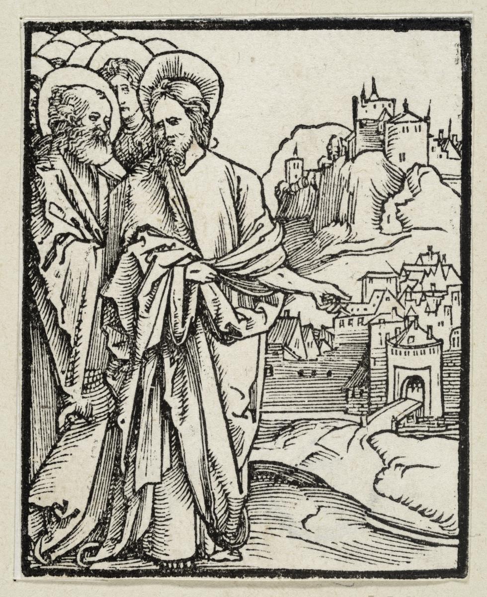 Die Weissagung von der Zerstörung Jerusalems (aus: Postilla, 43 Holzschnitte)