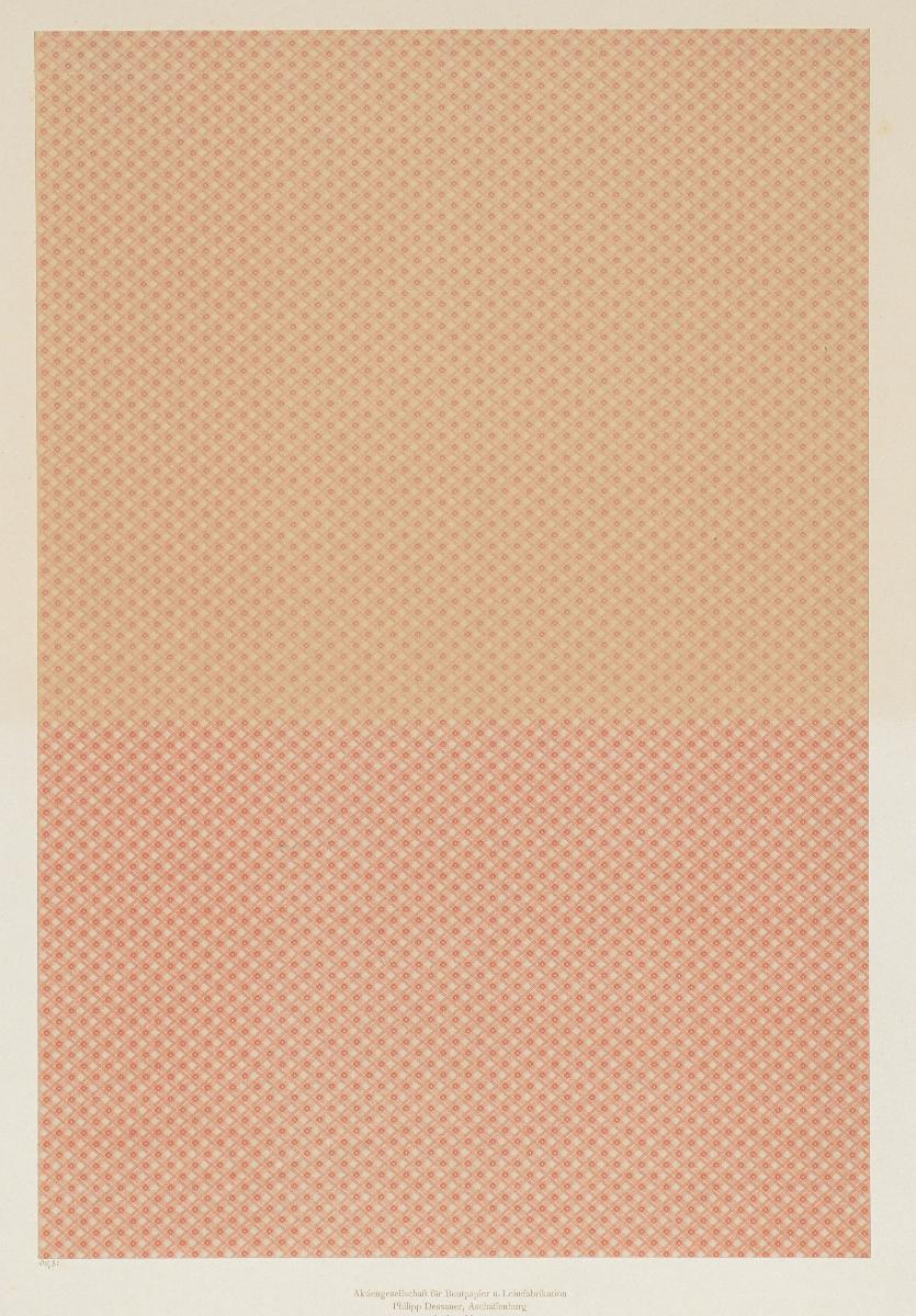 Walzendruckpapier (kleines geometrisches Flächenmuster, nach alten Mustern)