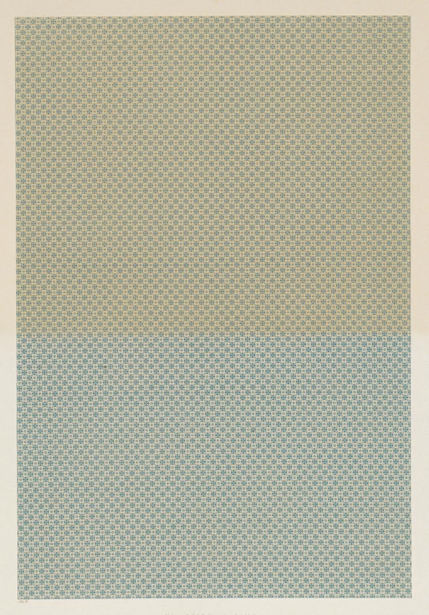 Walzendruckpapier (kleines geometrisches Flächenmuster, nach alten Mustern)