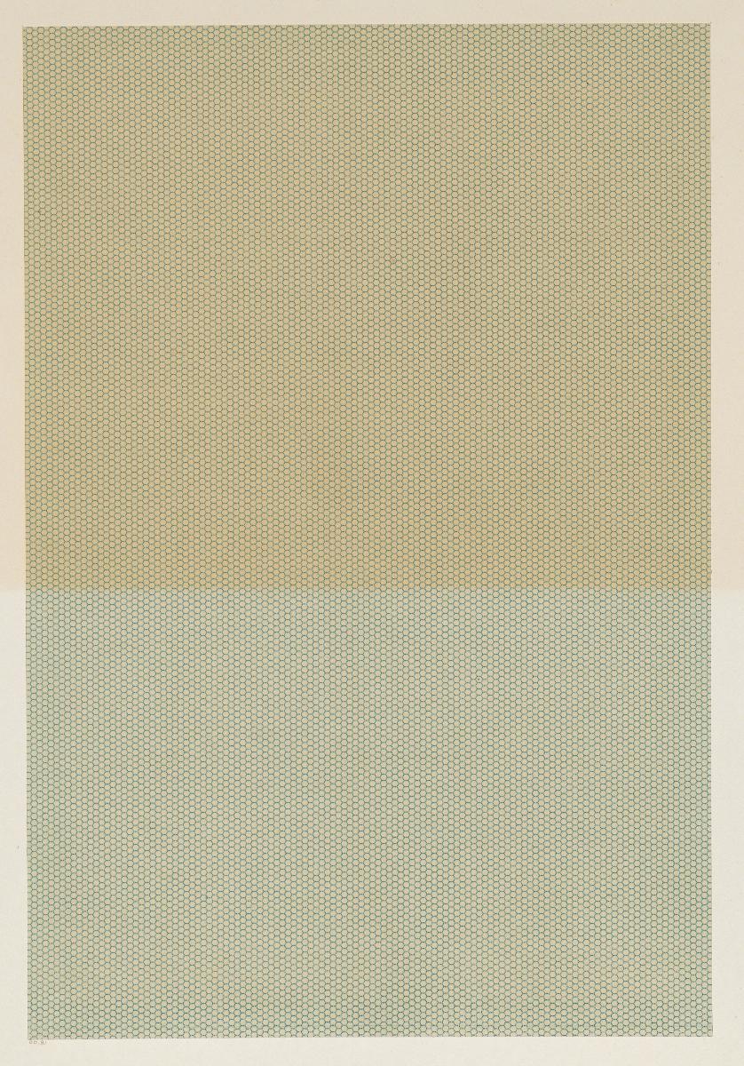 Walzendruckpapier (feines Wabenmuster, nach alten Mustern)
