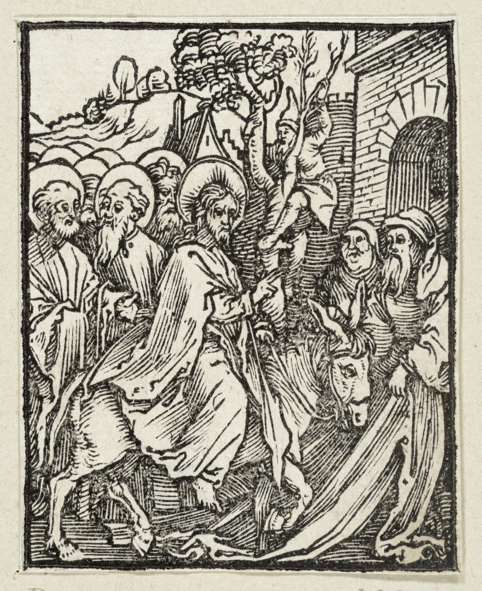 Der Einzug in Jerusalem (aus: Postilla, 43 Holzschnitte)