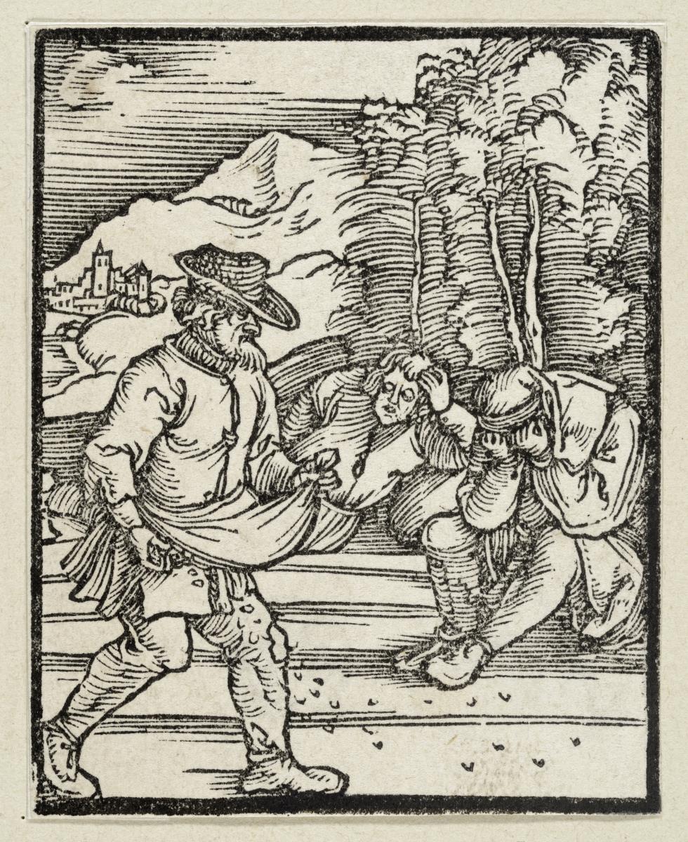 Das Gleichnis vom Feind, der Unkraut sät (aus: Postilla, 43 Holzschnitte)