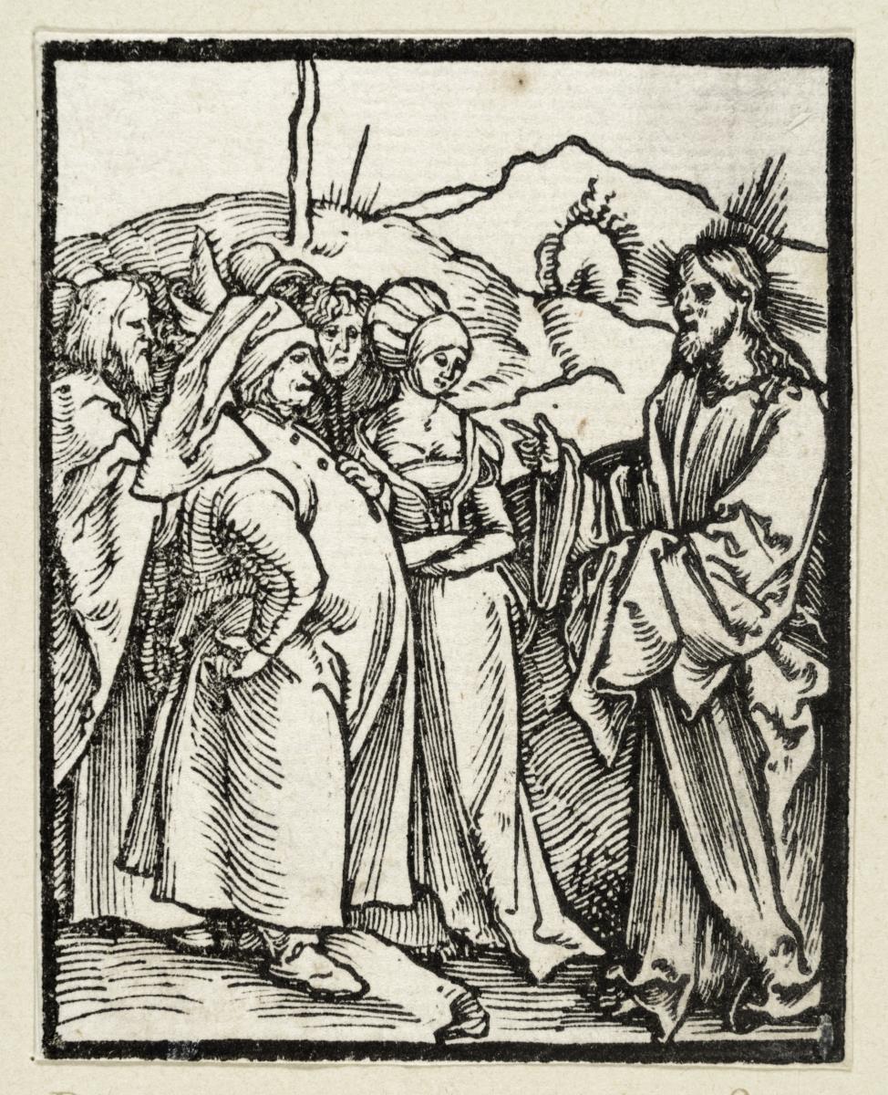 Die bekennenden Sünder kommen zu Christus (aus: Postilla, 43 Holzschnitte)