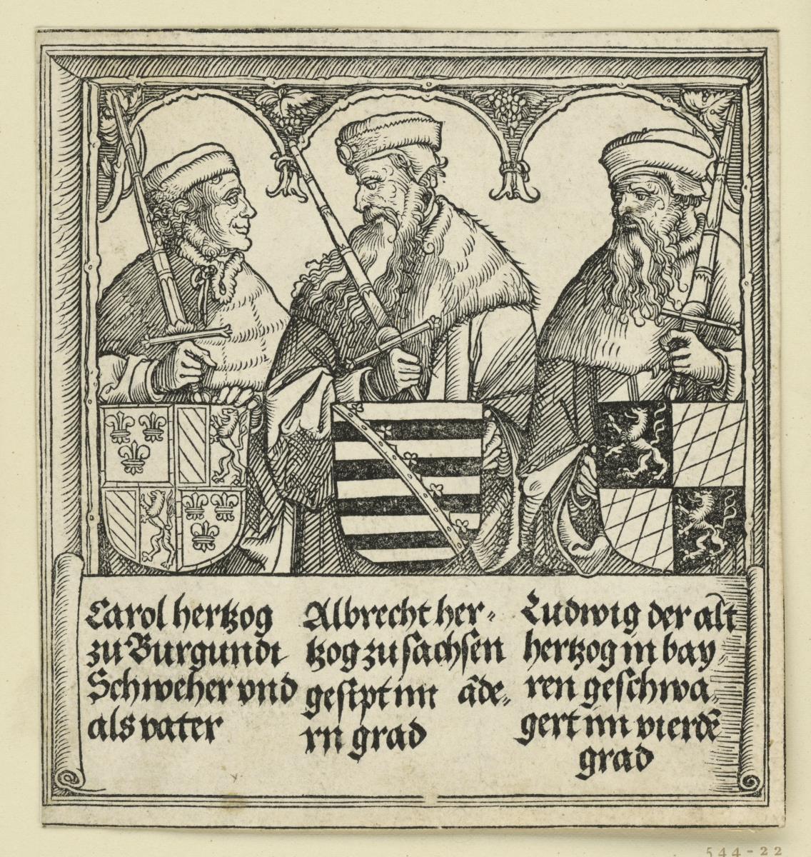 Der Triumphbogen des Kaisers Maximilian I. (Fragment v. 29): Das mittlere Königsrelief