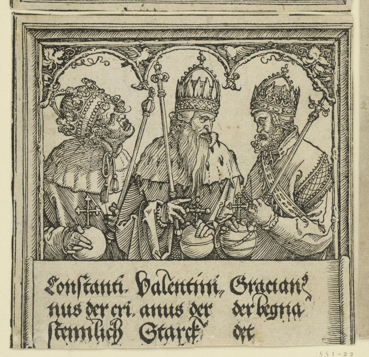 Der Triumphbogen des Kaisers Maximilian I. (Fragment v.19): Das untere Kaiserrelief