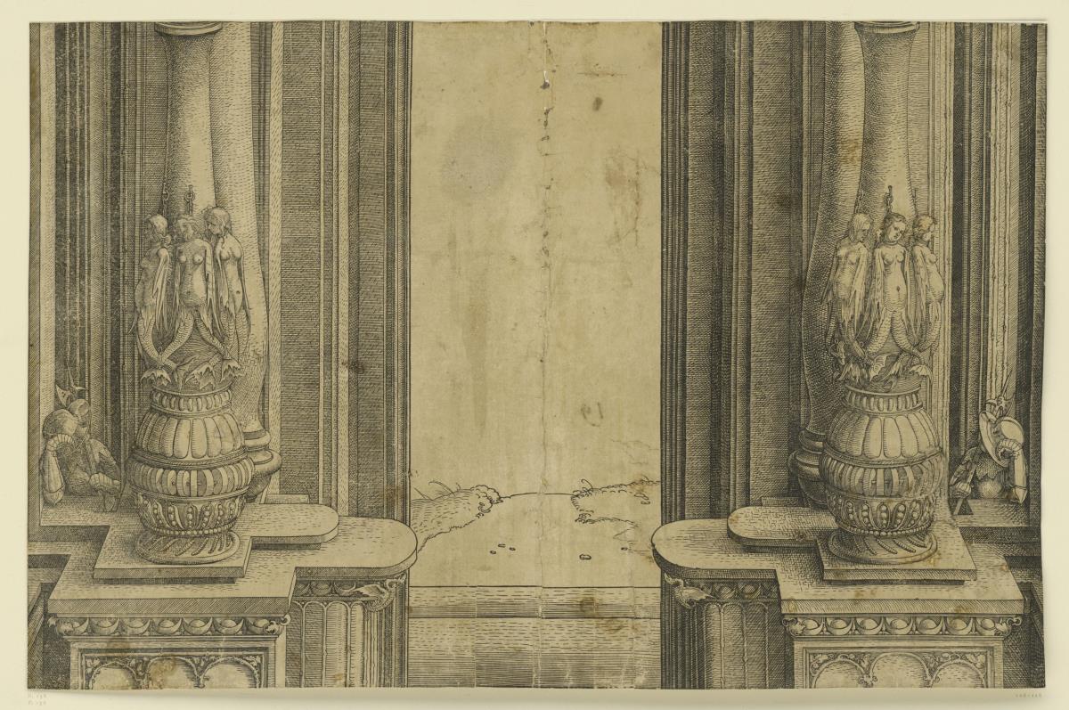 Der Triumphbogen des Kaisers Maximilian I. (2): Die Säulen des mittleren Portals