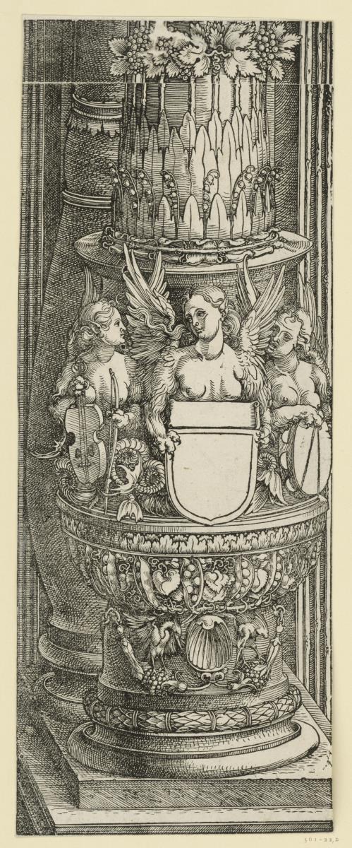 Der Triumphbogen des Kaisers Maximilian I. (Fragment v. 22): Die Basis der rechten Mittelsäule
