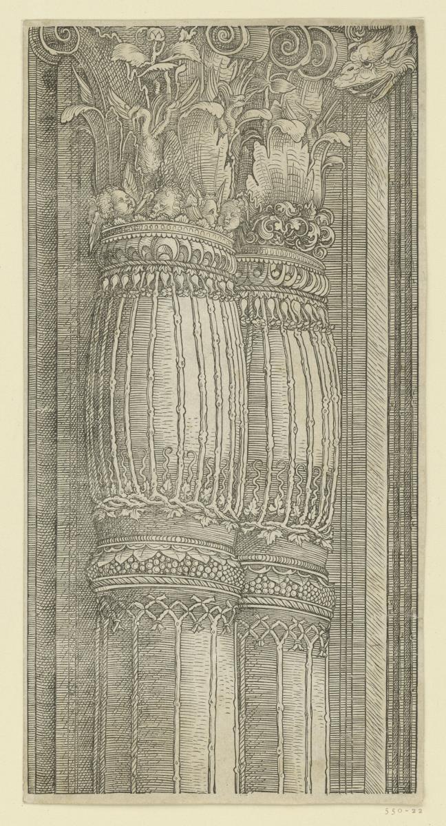 Der Triumphbogen des Kaisers Maximilian I. (Fragment v. 19): Kapitel der linken Außensäule