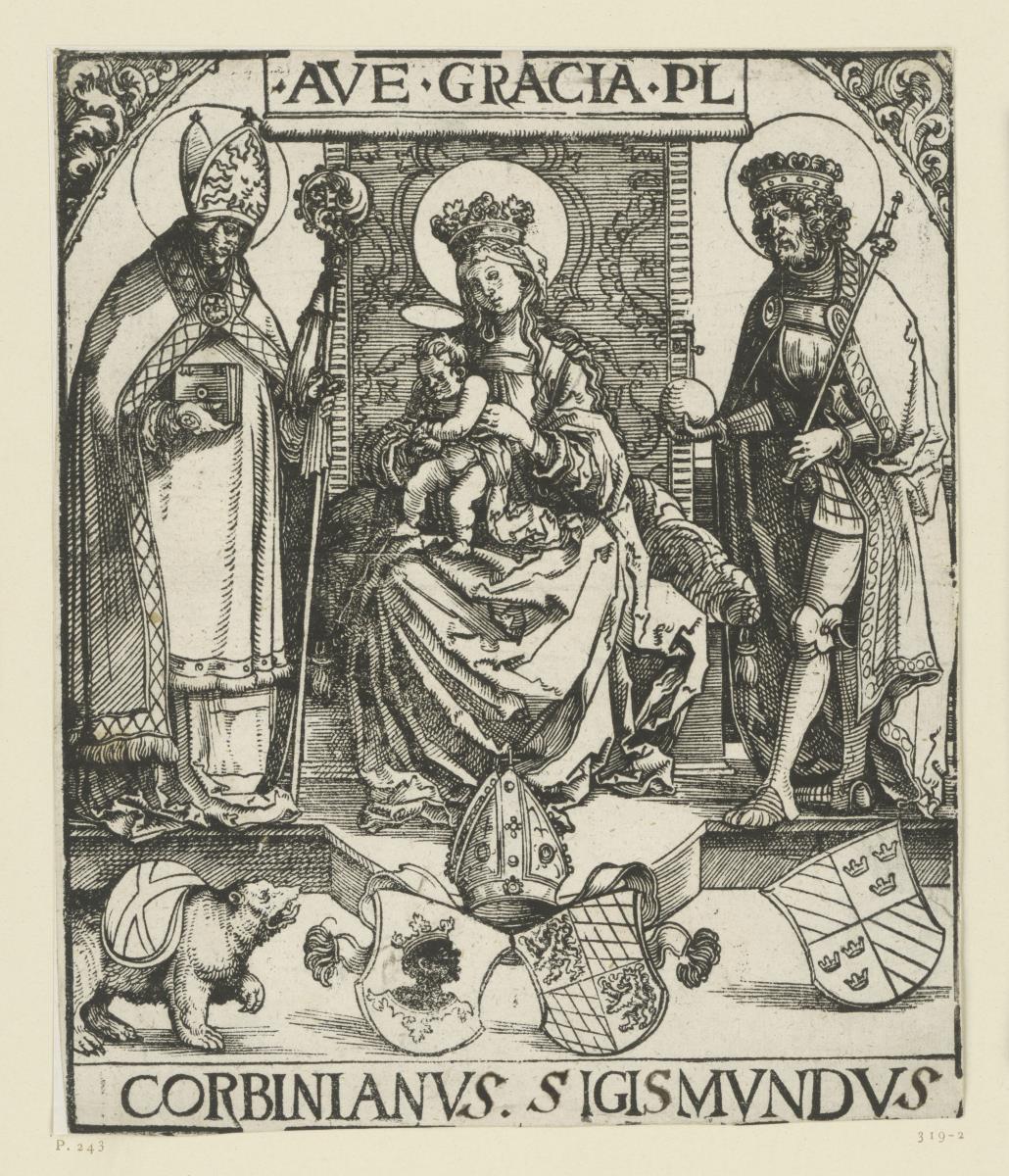 Maria und die Heiligen Korbinian und Sigismund