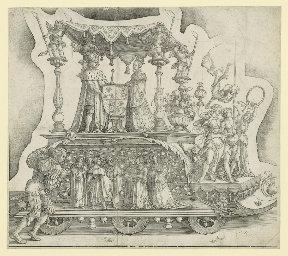 Der kleine Triumphzug: Der Wagen mit Maximilian und Maria