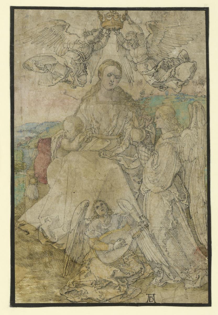 Madonna von zwei Engeln gekrönt