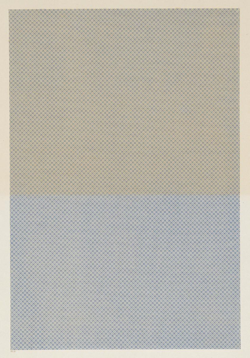 Walzendruckpapier (feines geometrisches Muster, nach alten Mustern)