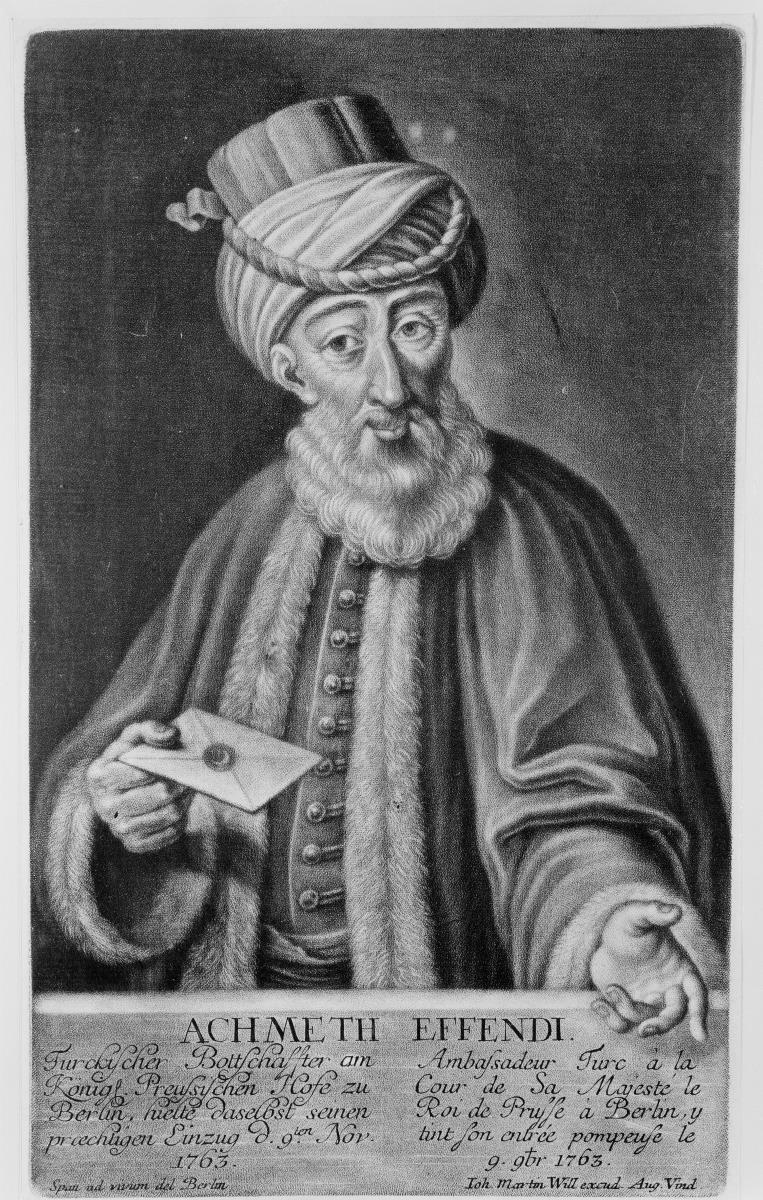 Der türkische Gesandte Ahmed Resmî Efendi