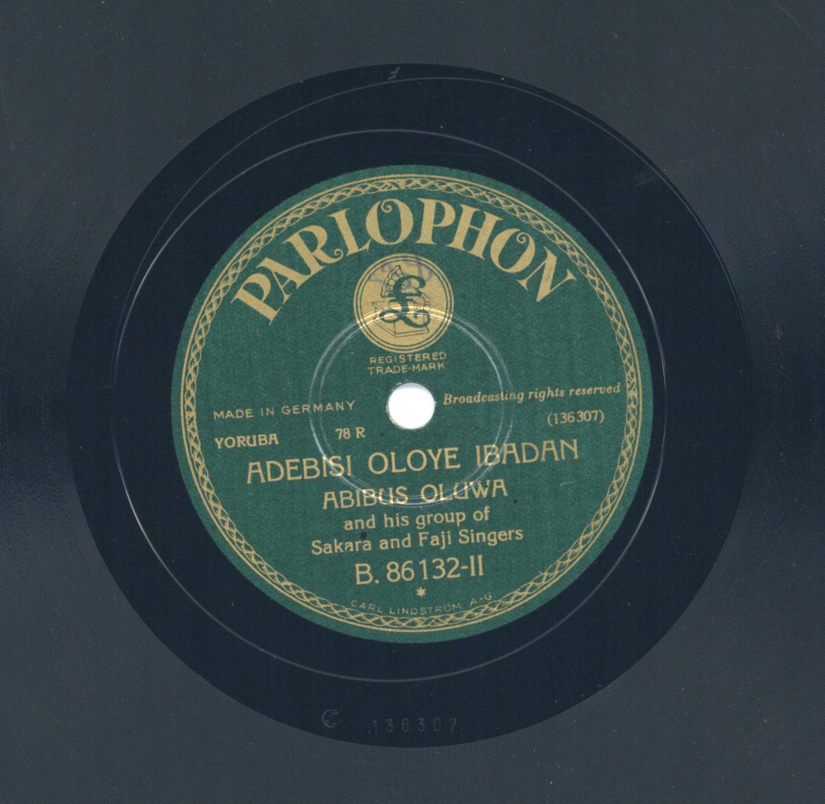 Titel A: Orin Seliya Damola (Ologbe)
Titel B: Adebisi Oloye Ibadan